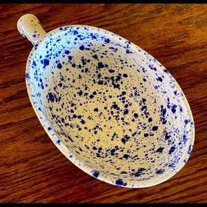 Splatter pottery decorative bowl